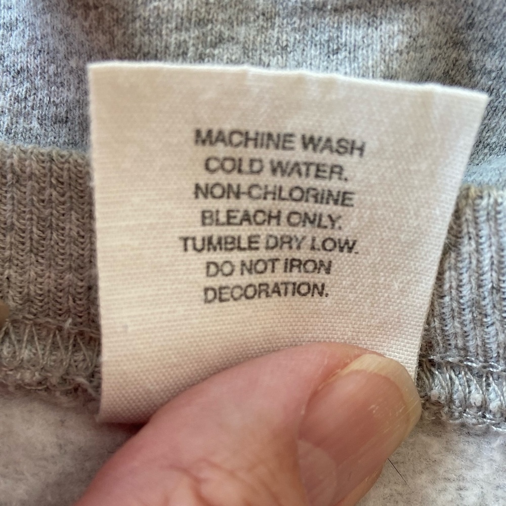 OLD NAVY unisex sweatshirt, light grey, size XL, like new condition - Picture 6 of 13